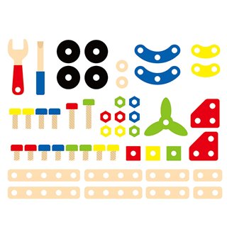 Viga Toys - Construction Block Set - 48 pieces